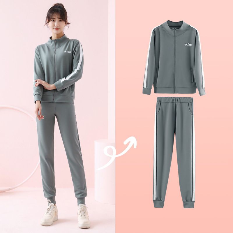 Set bộ thể thao nữ kéo khóa bo ống cực tôn dáng