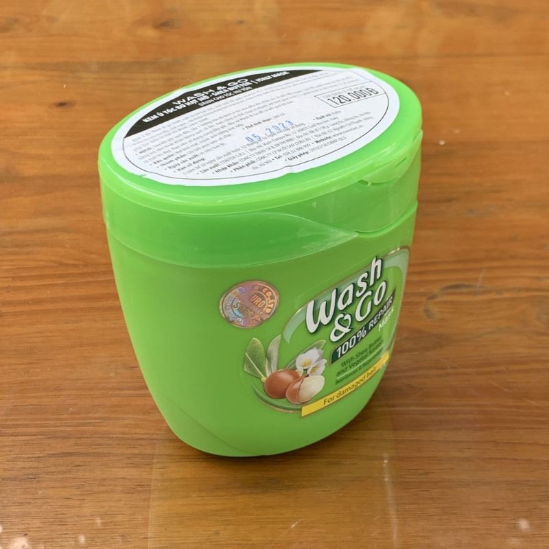 Wash&amp;Go - Ủ Dưỡng Tóc Wash&amp;Go Bơ Hạt Mỡ 300gr