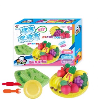 Hộp đồ chơi đất sét để nặn hoa quả trái cây siêu đẹp cho bé SP000100