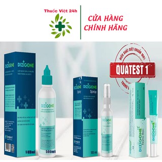 Combo Dizigone_kháng khuẩn vượt trội, tái tạo da, ngăn ngừa sẹo_Dizigone_ Dizigone Nano Bạc_ Chai xịt DIZIGONE SPRAY 100