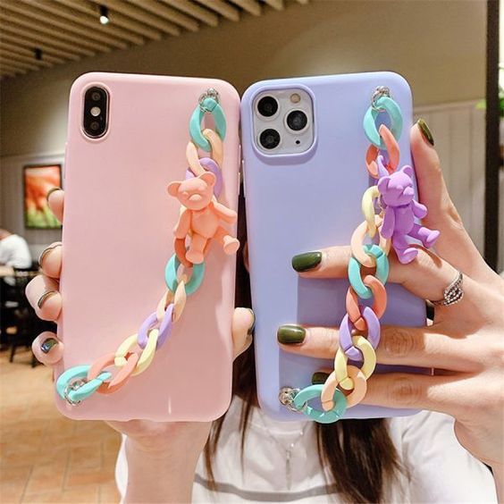 Ốp Điện Thoại Mềm Hình Gấu Macaron Cho OPPO | Vivo | Realme | Samsung | Tất Cả Các Loại Điện Thoại | Softcase | Gấu Mềm | Vivo | Oppo
