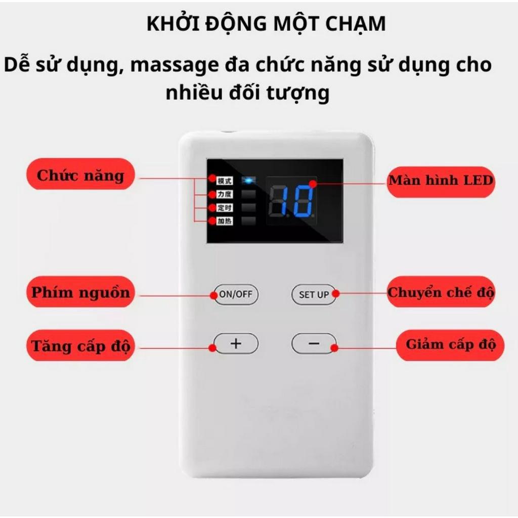 Máy massa bàn chân điện xung kết hợp hồng ngoại, thảm massa chân giúp lưu thông khí huyết