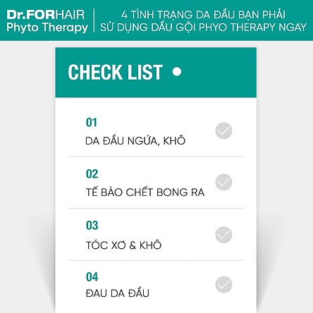 Dầu Gội Dr.FORHAIR Phục Hồi Tóc Hư Tổn, Dưỡng Tóc Chăc Khỏe Dr For Hair Phyto Therapy 50ml/5 gói