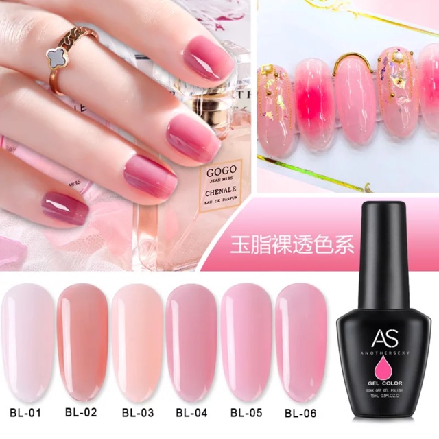 Set 6 chai Sơn gel Màu Thạch nude