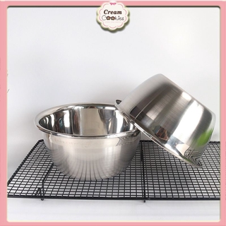 Mua ✿✿✿ Bát Trộn Bột  Âu Trộn Bột Inox *Đế Bằng*20-22-24-26-28cm✿✿✿