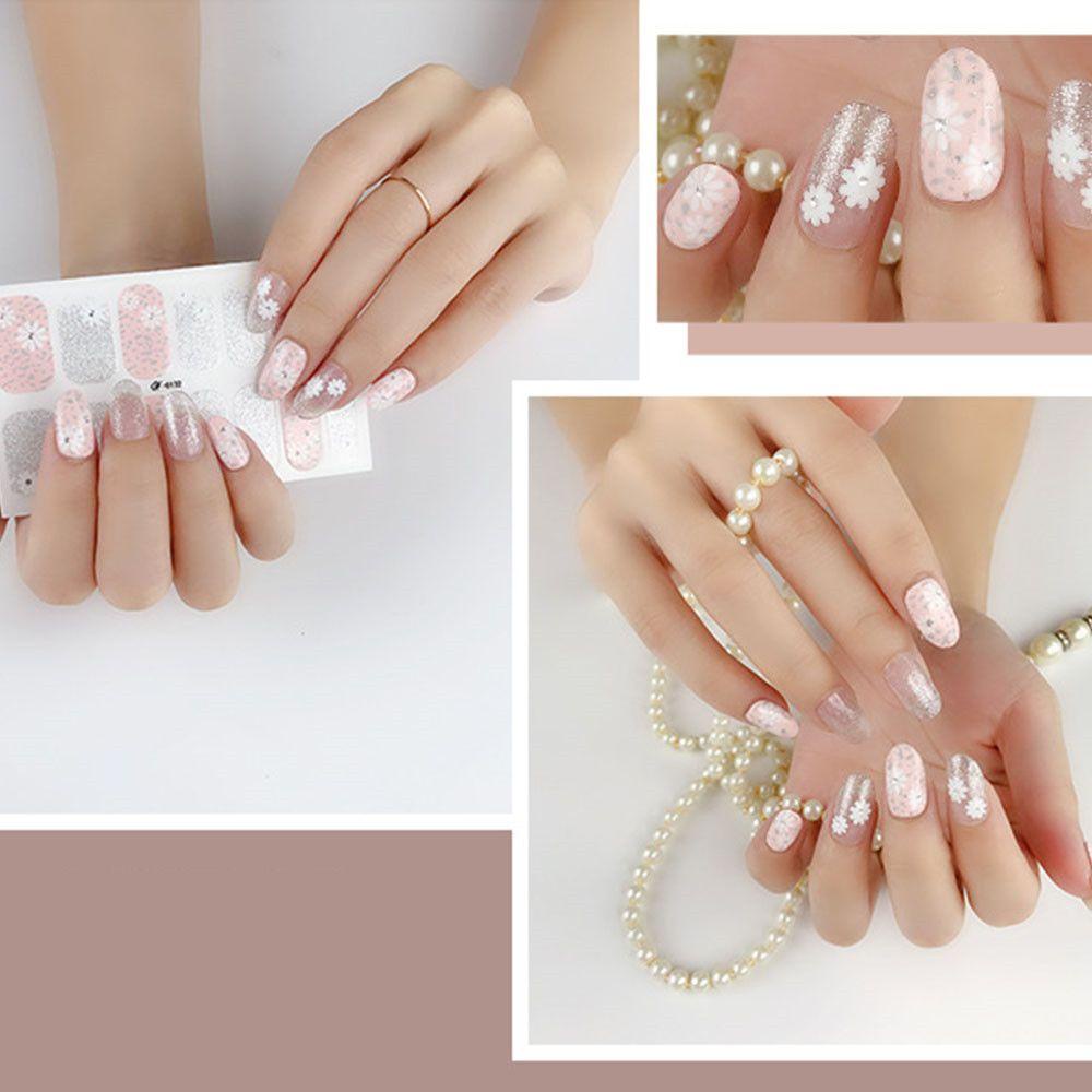 Miếng Dán Móng Tay Dạng Trượt Che Phủ Toàn Diện DIY