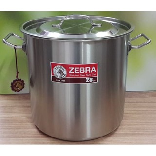 Nồi hầm xương cao Zebra 28x28cm-171028, Hàng Thái Lan, inox 304, 1 đáy