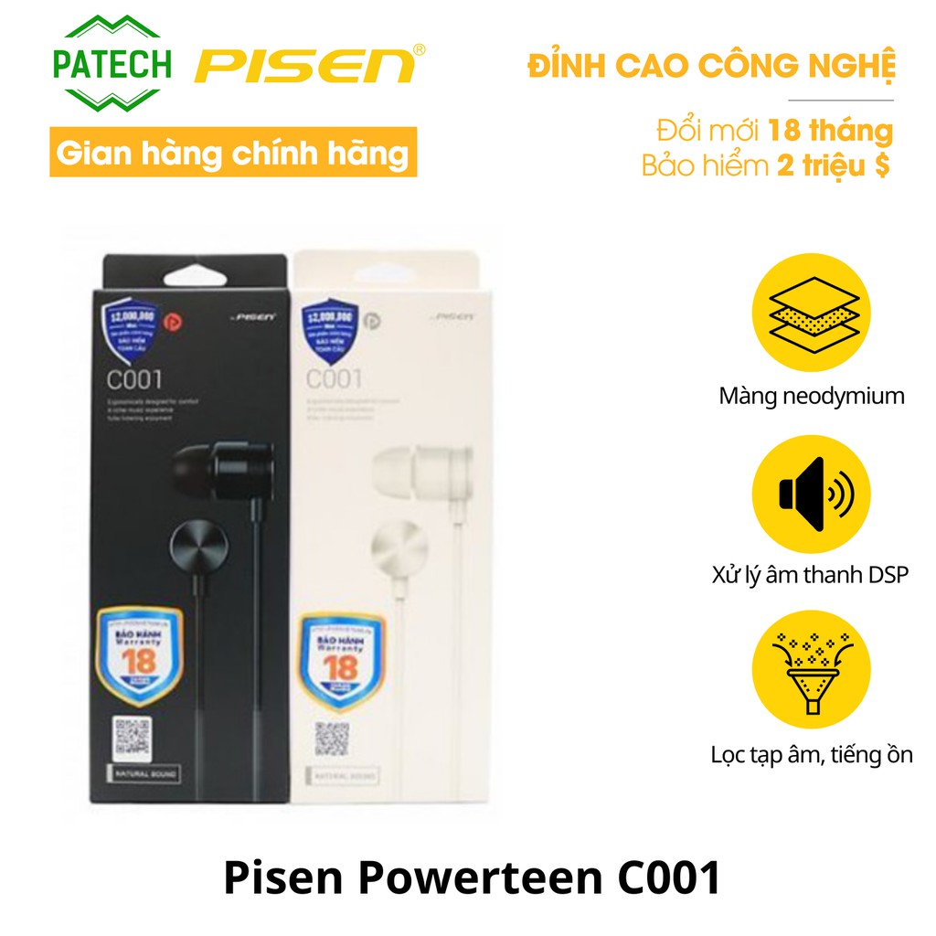 Tai nghe Pisen C001 - Hàng chính hãng