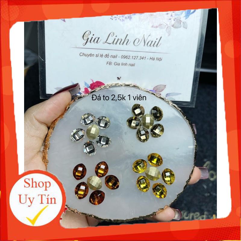 Đá khối bầu dục to ( set 10 viên )