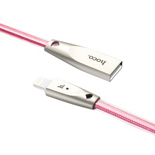 Dây cáp lightning bọc silicon chống đứt 1m2 & 2m Hoco - U9