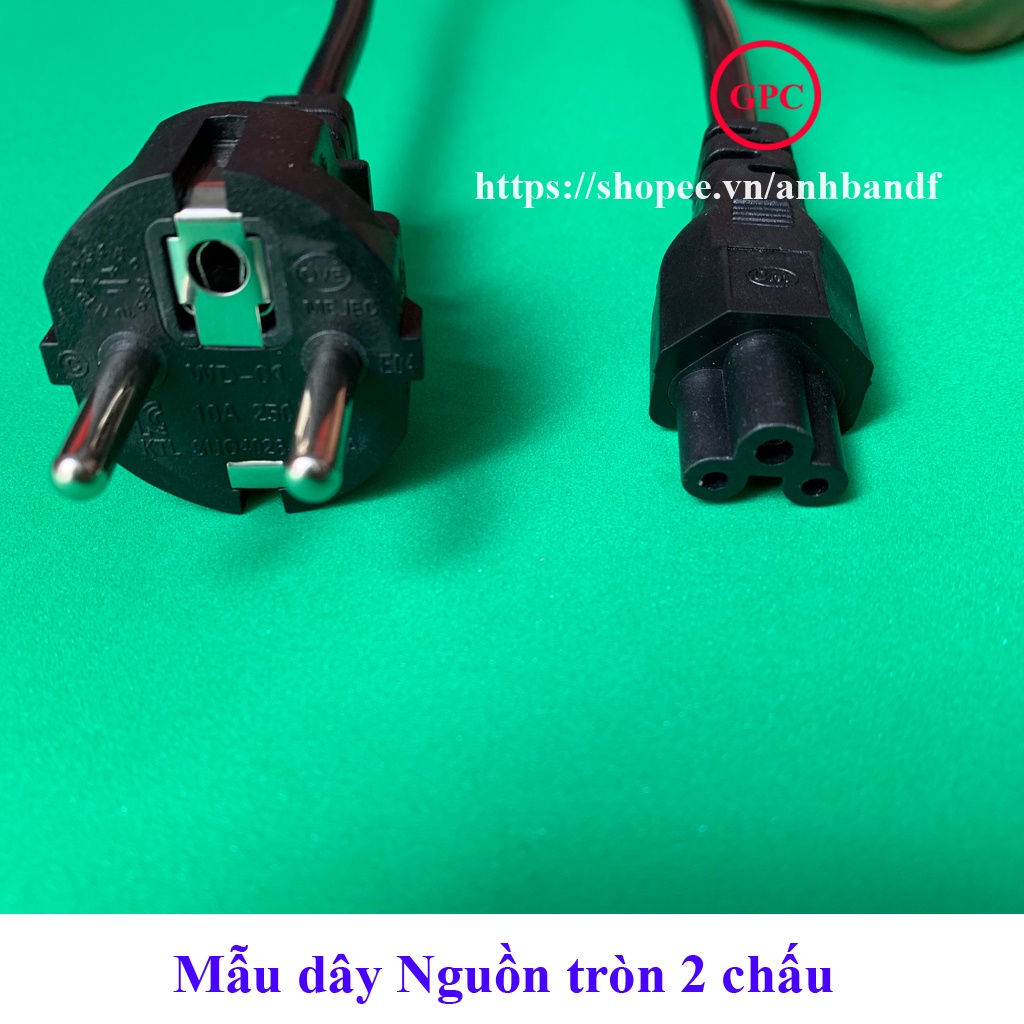 DÂY NGUỒN MÁY TÍNH LAPTOP CẮM ĐIỆN TRỰC TIẾP 220V - màu Đen