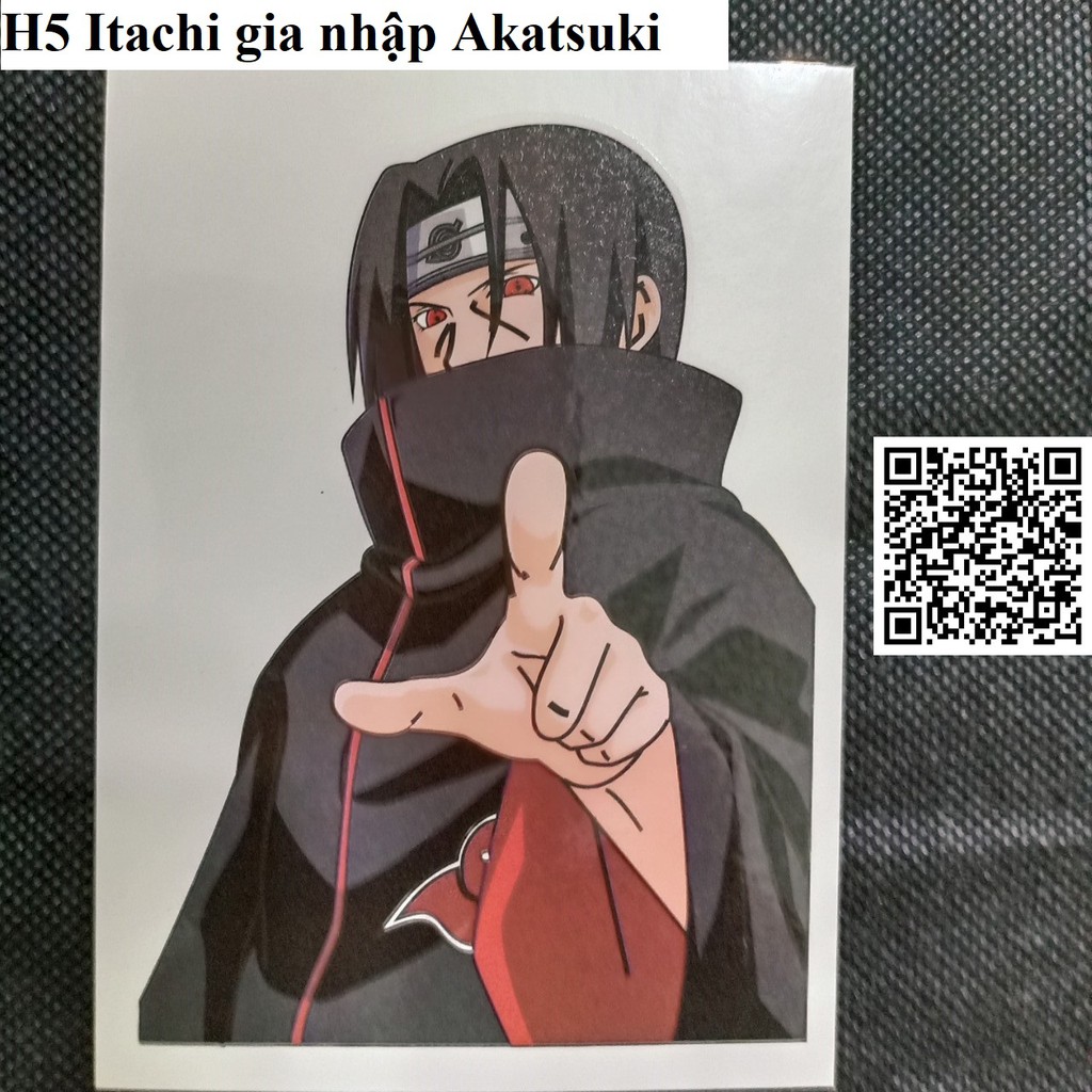 1552 Hình xăm Naruto hình Pain Sharingan Kakashi Itachi