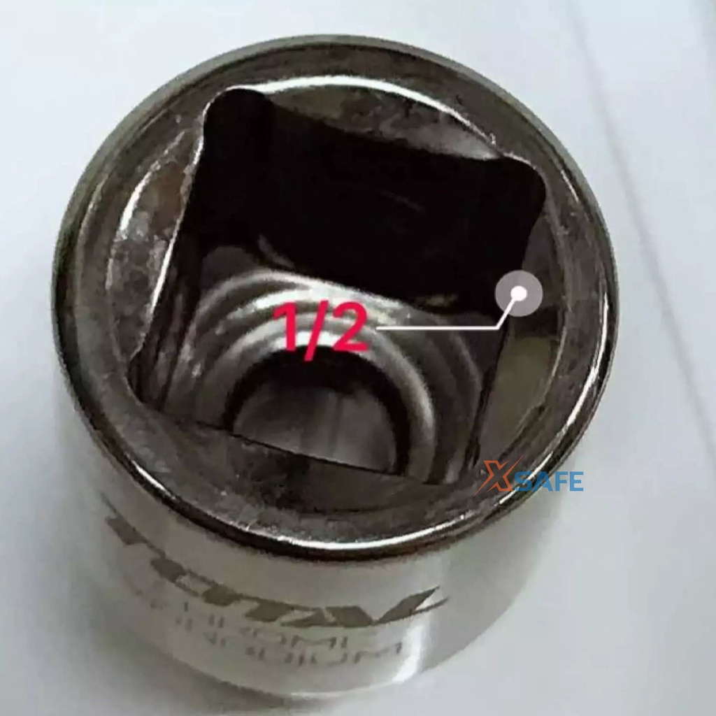 Đầu tiếp 1/2 inch TOTAL Đầu tuýp lục giác nhiều kích thước từ 18 - 32mm, chất liệu 50BV30 chịu nhiệt cao