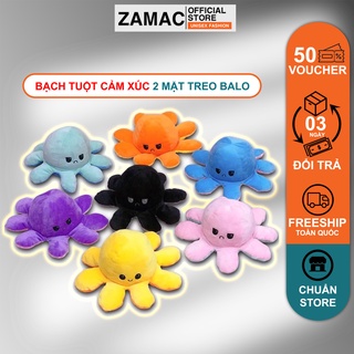 Bạch tuộc cảm xúc 2 mặt ZAMAC chất vải nhung mềm mịn cao cấp nhiều màu - MNG001