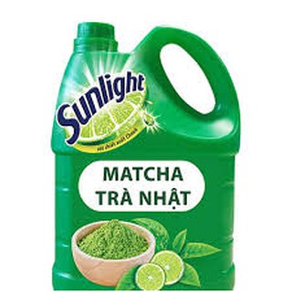 Nước rửa chén sunlight matcha trà nhật can 3,8kg