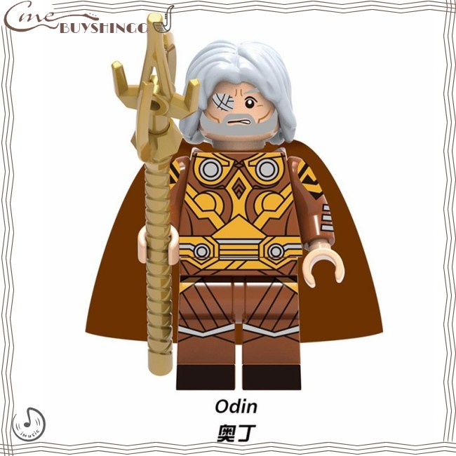 Bộ Đồ Chơi Lắp Ráp Lego Nhân Vật Thor Loki Hela Odin Iron Man Spiderman Marvel Có Nhạc Dùng Làm Quà Tặng
