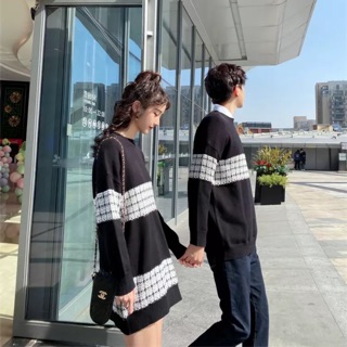 Set đôi len nam nữ thu đông 2019