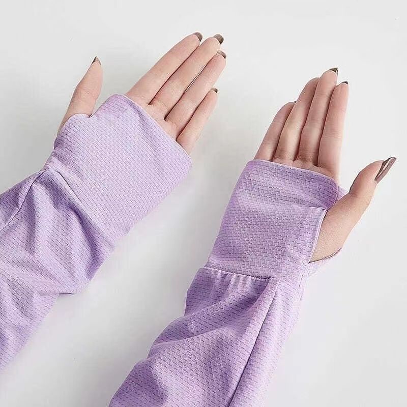 Áo Khoác Chống Nắng Vải Lụa Lạnh Co Giãn Thoáng Khí Thời Trang Cho Nữ UPF50+