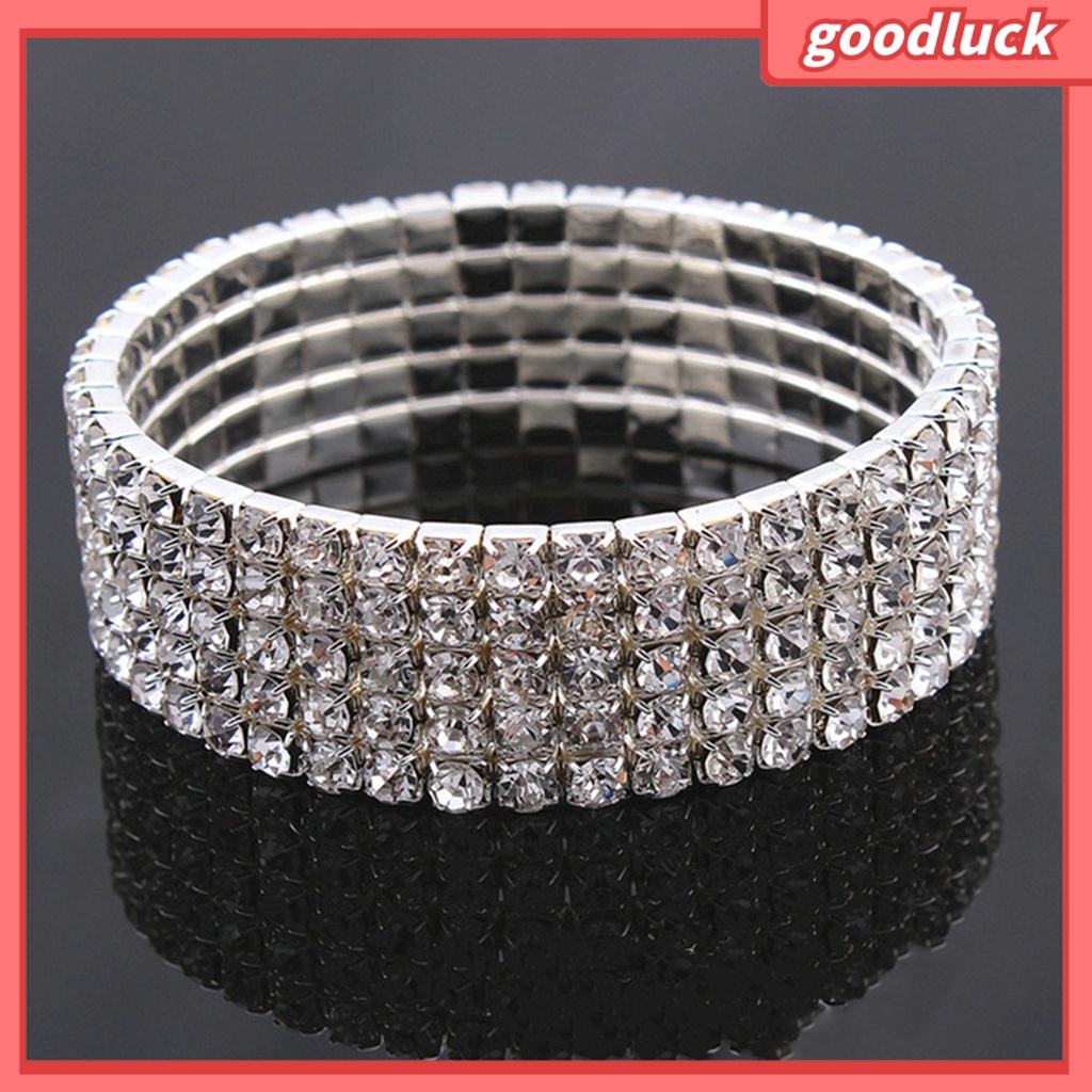 Vòng tay đính đá lấp lánh hợp thời trang