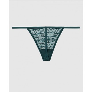 Quần lót ren dây lọt khe Tanga Lasenza Nightfall Teal Q601