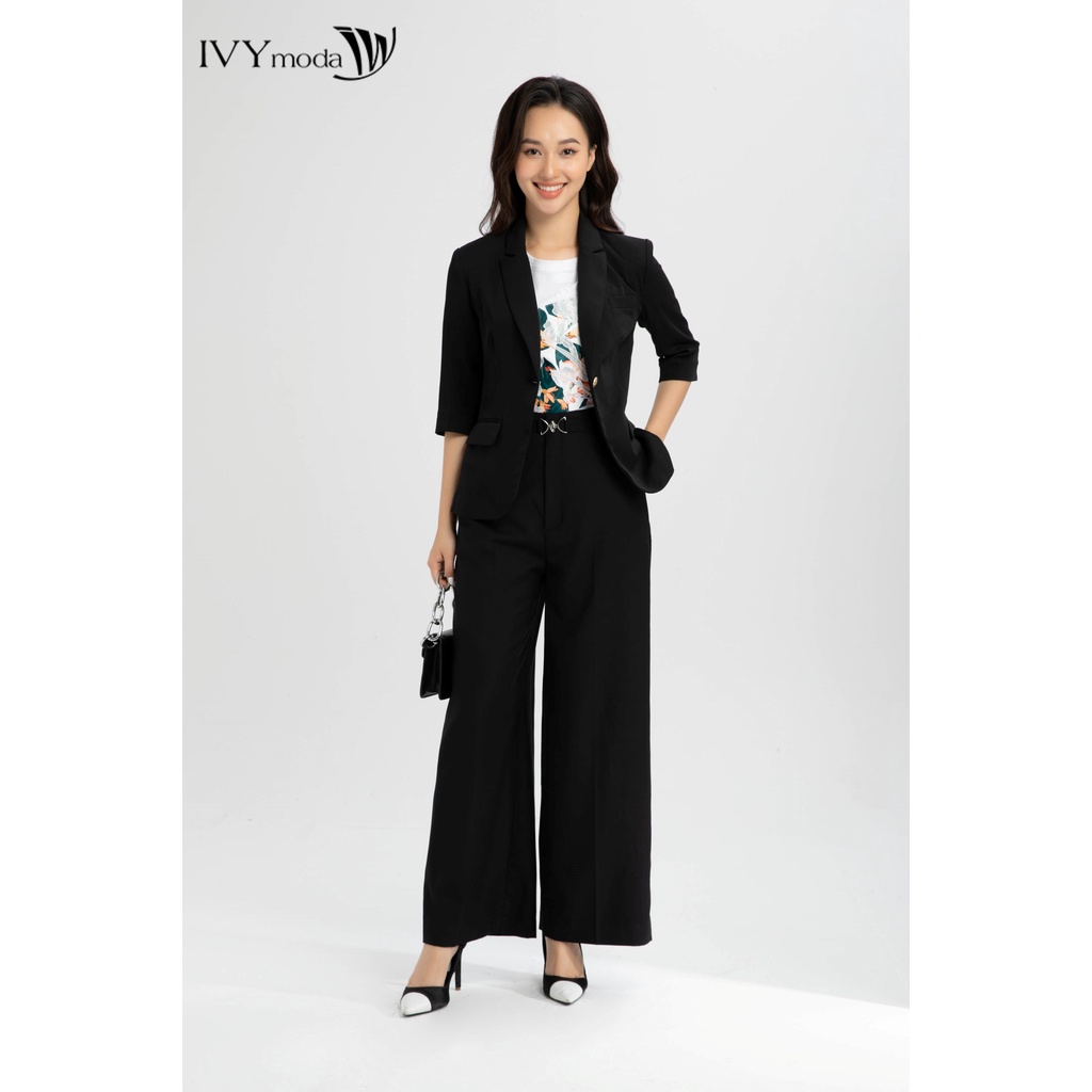 [NHẬP WABRTL5 GIẢM 10% TỐI ĐA 50K ĐH 250K ]Áo vest nữ kèm đai da IVY moda MS 61M6368