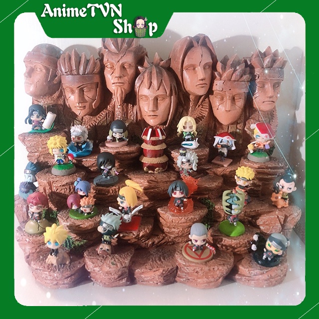 (Có lẻ) Set Combo 32 Mô hình Anime/Manga Naruto (Hokaghe, Băng Akatsuki, Tam Nin, Madara..) Phong cách chi bi (4~8cm))