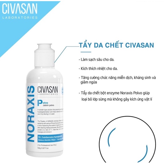Tẩy Da Chết Civasan Enzyme Noraxis Polvo