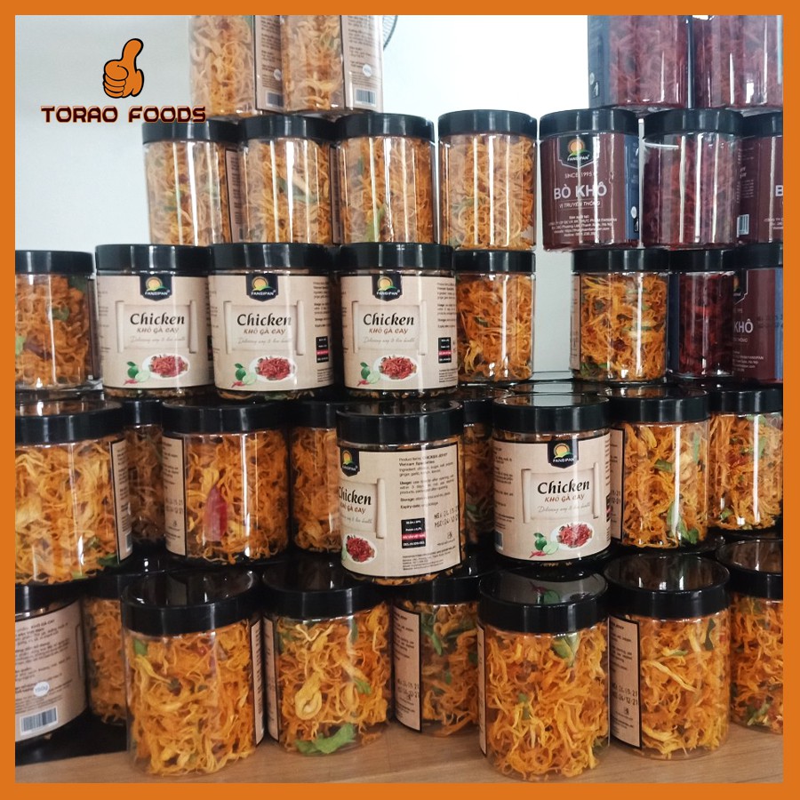 Khô gà lá chanh Fansipan hộp 150g - khô gà lá chanh cay loại 1 | BigBuy360 - bigbuy360.vn