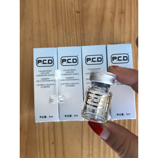 Phủ bóng môi Collagen tươi PCD siêu phủ bóng sau phun xăm