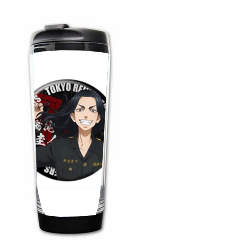 Bình nhựa đựng nước in hình TOKYO REVENGERS NHÂN VẬT ver TRÒN anime chibi tiện lợi lưu niệm