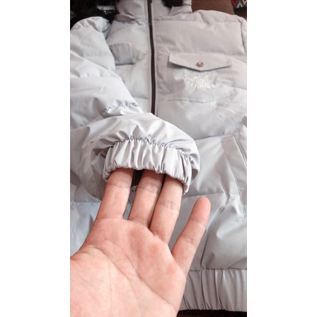 Áo khoác phao nam mũ lông cao cấp lớp ngoài chống nước