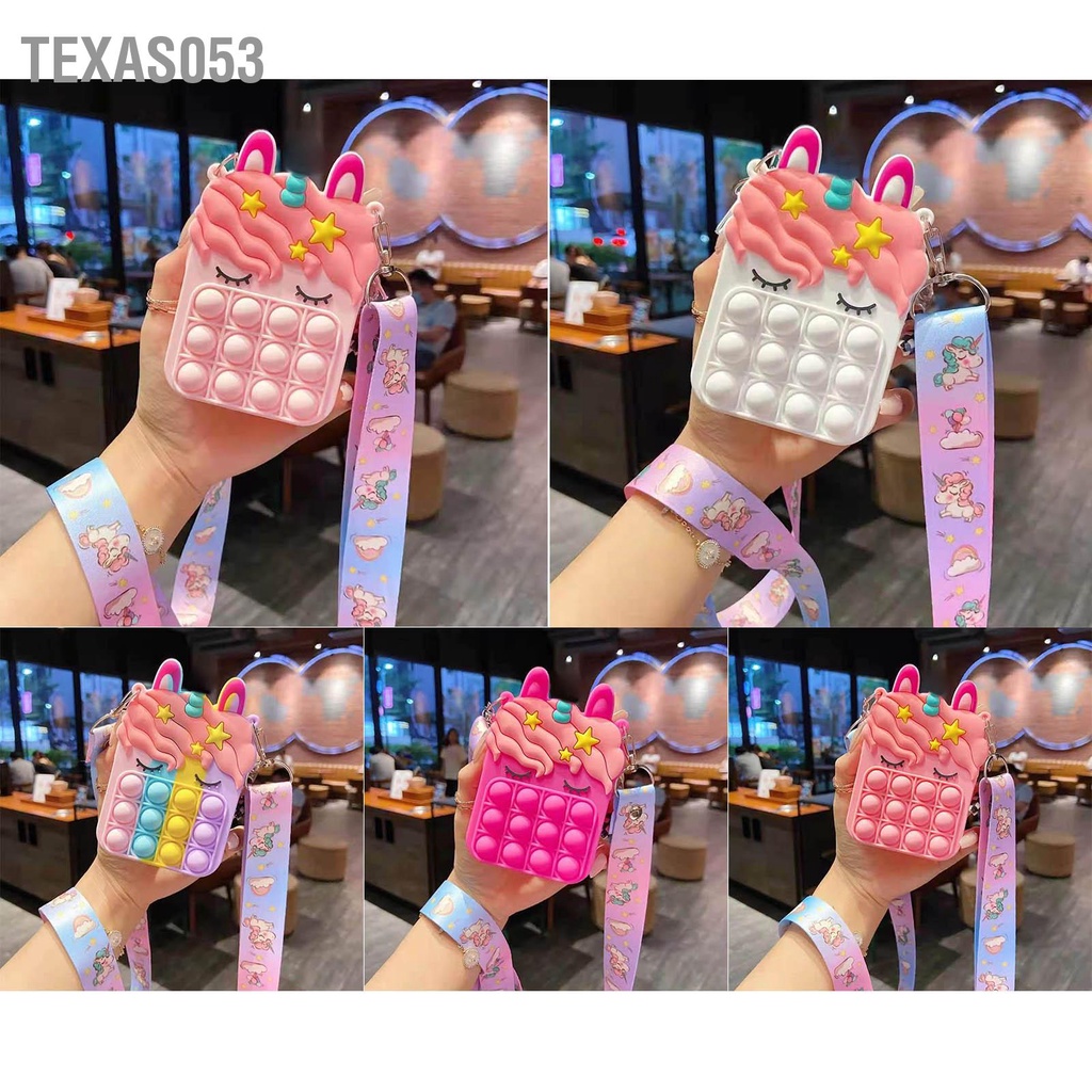 Túi Đeo Vai Đựng Điện Thoại Bằng Silicon Mềm Hình Động Vật Kèm Dây Đeo Dễ Thương Cho Bé