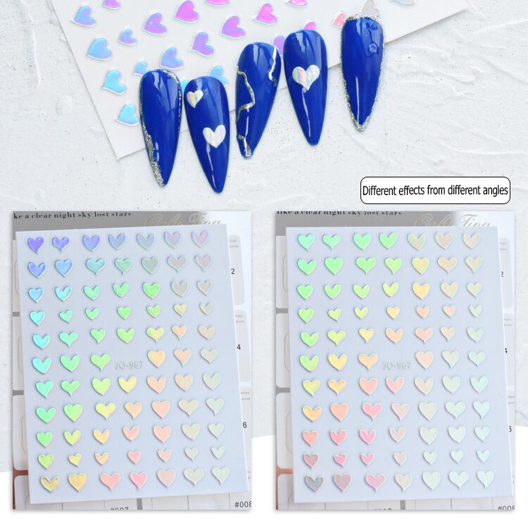 Miếng Dán Trang Trí Móng Tay 3D Sáng Bóng DIY
