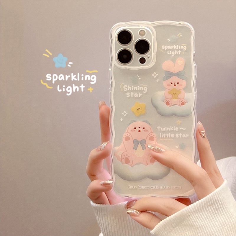 Ốp Lưng Silicon Chống Sốc Viền Sóng Shining Star