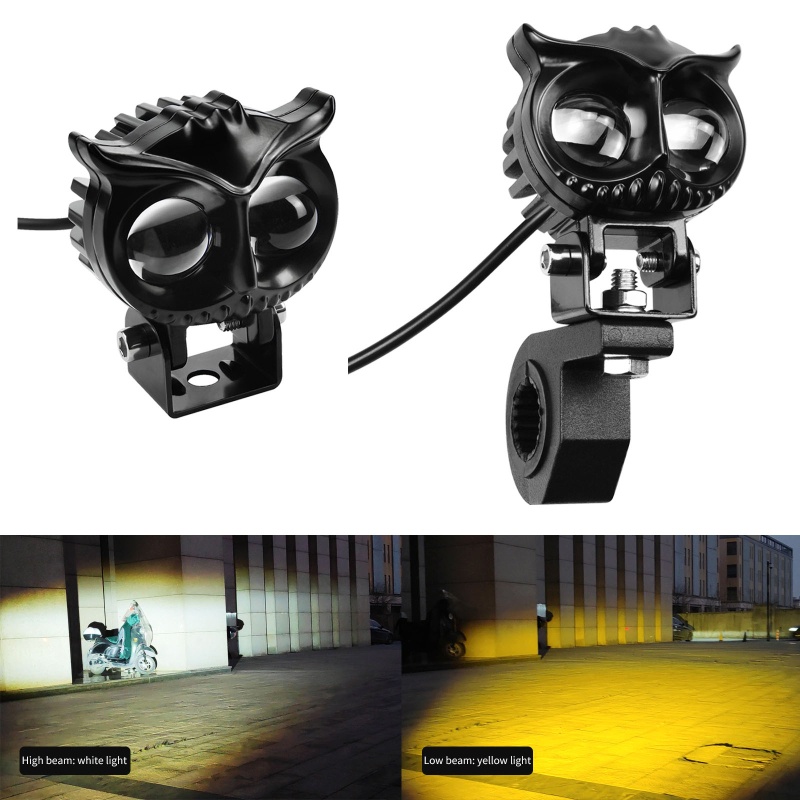 Đèn Pha LED S32 ATV Hình Chim Cú Chuyên Dụng Cho Xe Scooter / Xe Hơi