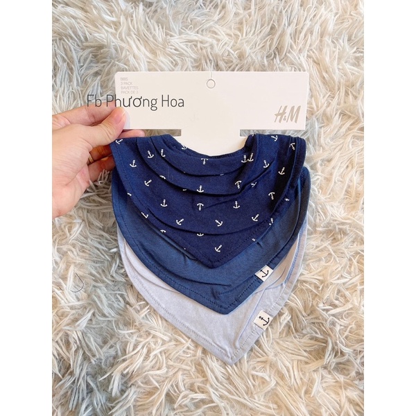 Set 6 yếm auth cotton cho bé