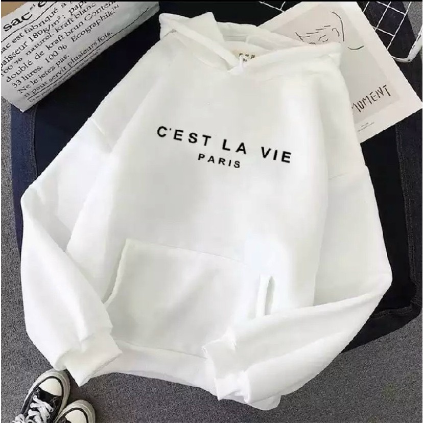 ÁO KHOÁC HOODIE PHOM NAM NỮ IN CHỮ CATS LA VIE CỰC ĐẸP NHIỀU MÀU