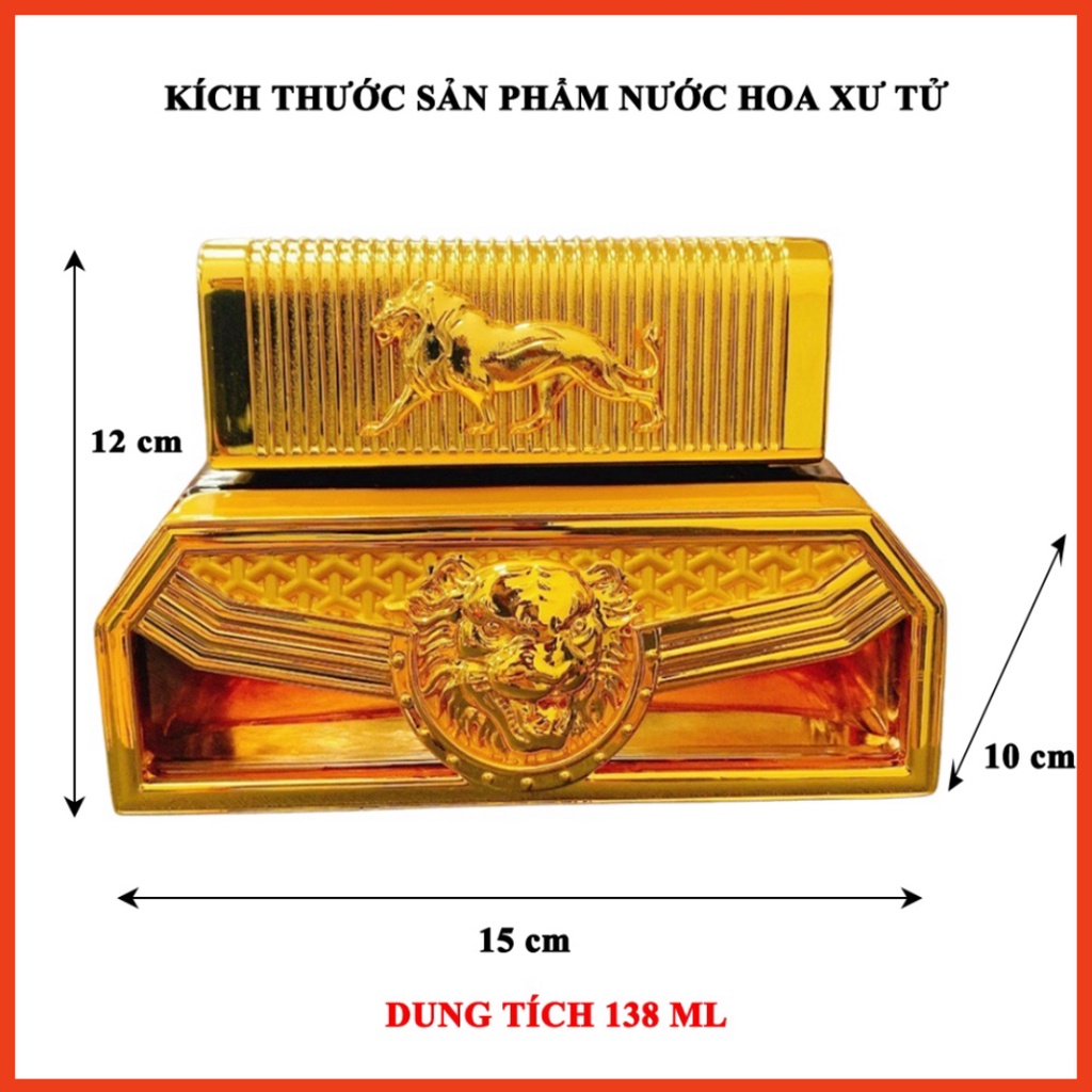 Nước hoa ô tô SƯ TỬ tinh dầu xe hơi cao cấp đặt Taplo khử mùi chống say xe đồ phong thủy chiết xuất từ thực vật