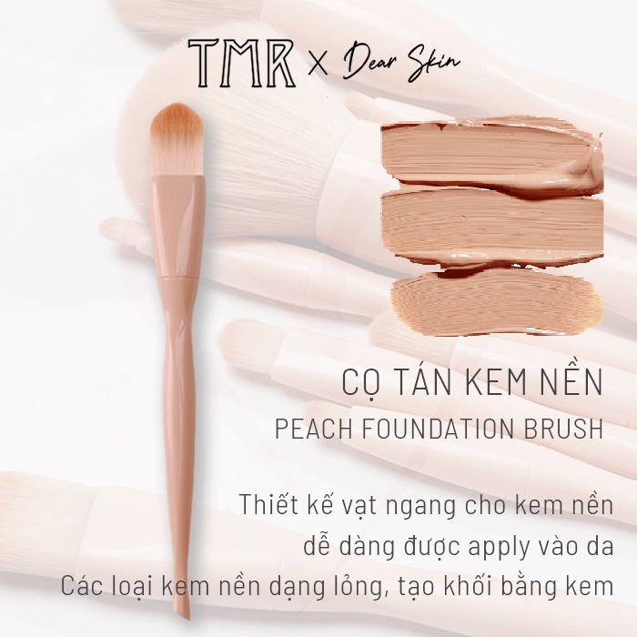 Cọ TMR chính hãng Peach Brush Cọ Trang Điểm Má, Cọ Phủ, Cọ Nền, Makeup cơ bản với nhiều phong cách cùng