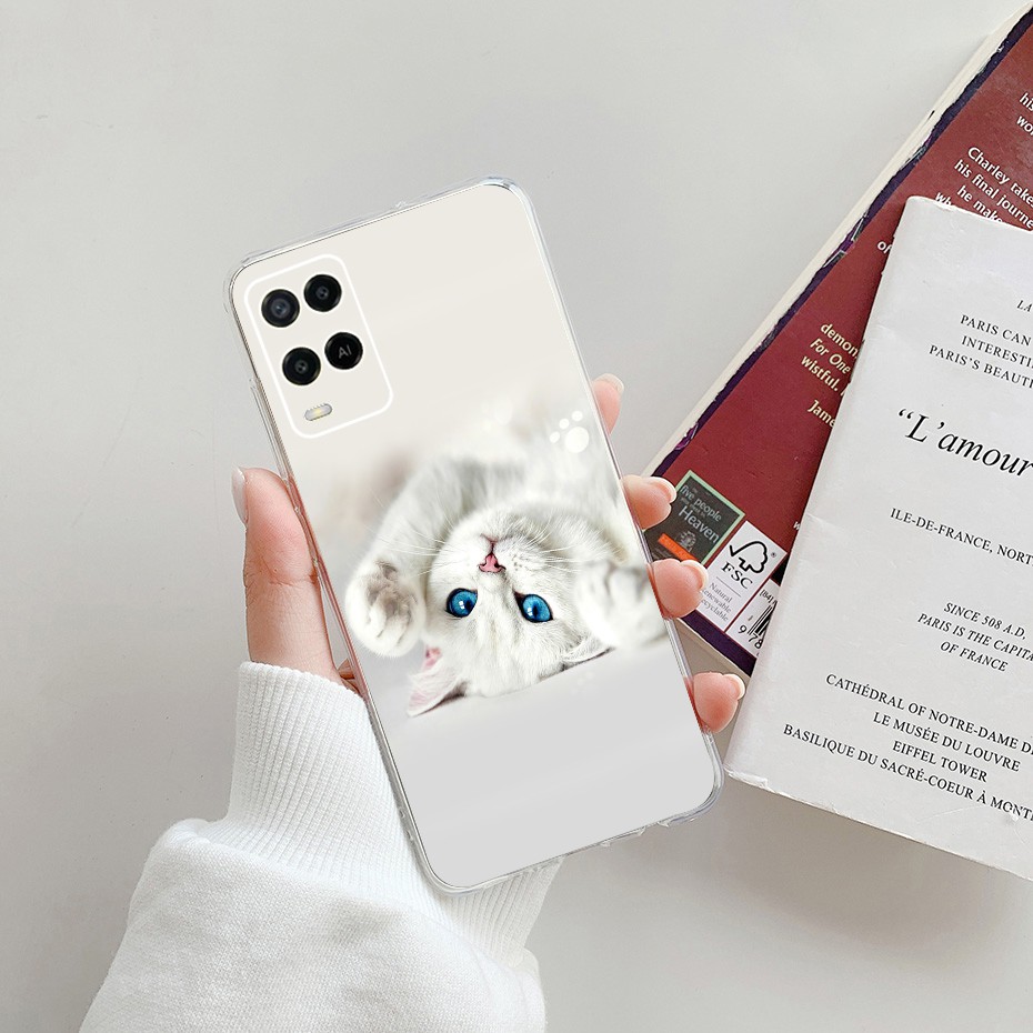 Ốp điện thoại mềm in hình hoa thời trang cho Oppo A54 A74 A94 4g Oppoa54 Cph2239 A 54 Fundas