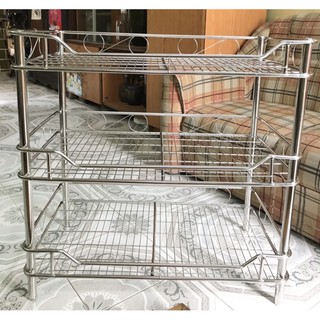 Kệ inox 3 tầng dài 60/70/80cm x 40cm