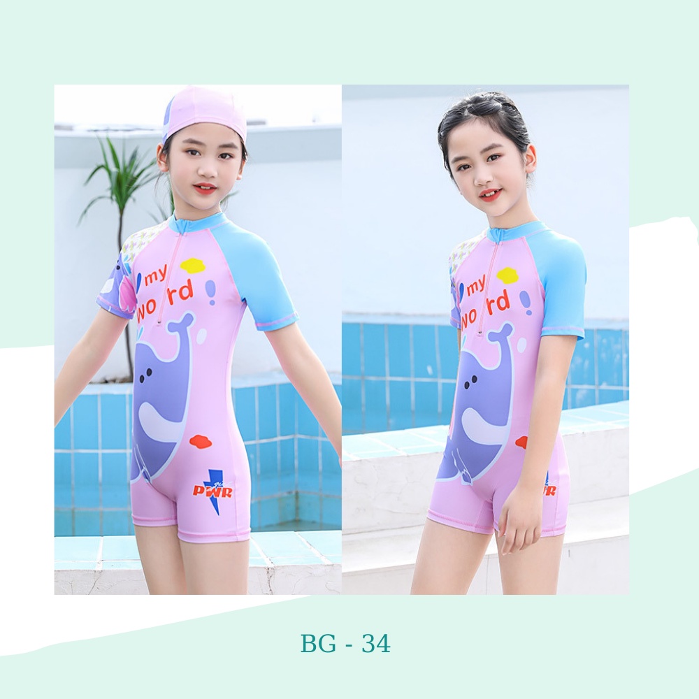 [20 - 45kg] Đồ Bơi bé Gái/Đồ Bơi Trẻ Em Từ 5 -14 Tuổi Đẹp - Mới Nhất 2022