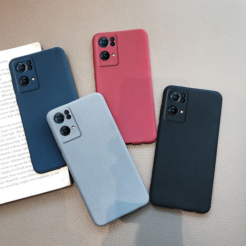 Ốp Điện Thoại TPU Silicon Mềm Mặt Nhám Màu Trơn Đơn Giản Bảo Vệ Toàn Diện Cho OPPO Reno 7 Pro 5G/Reno 7Z 5G