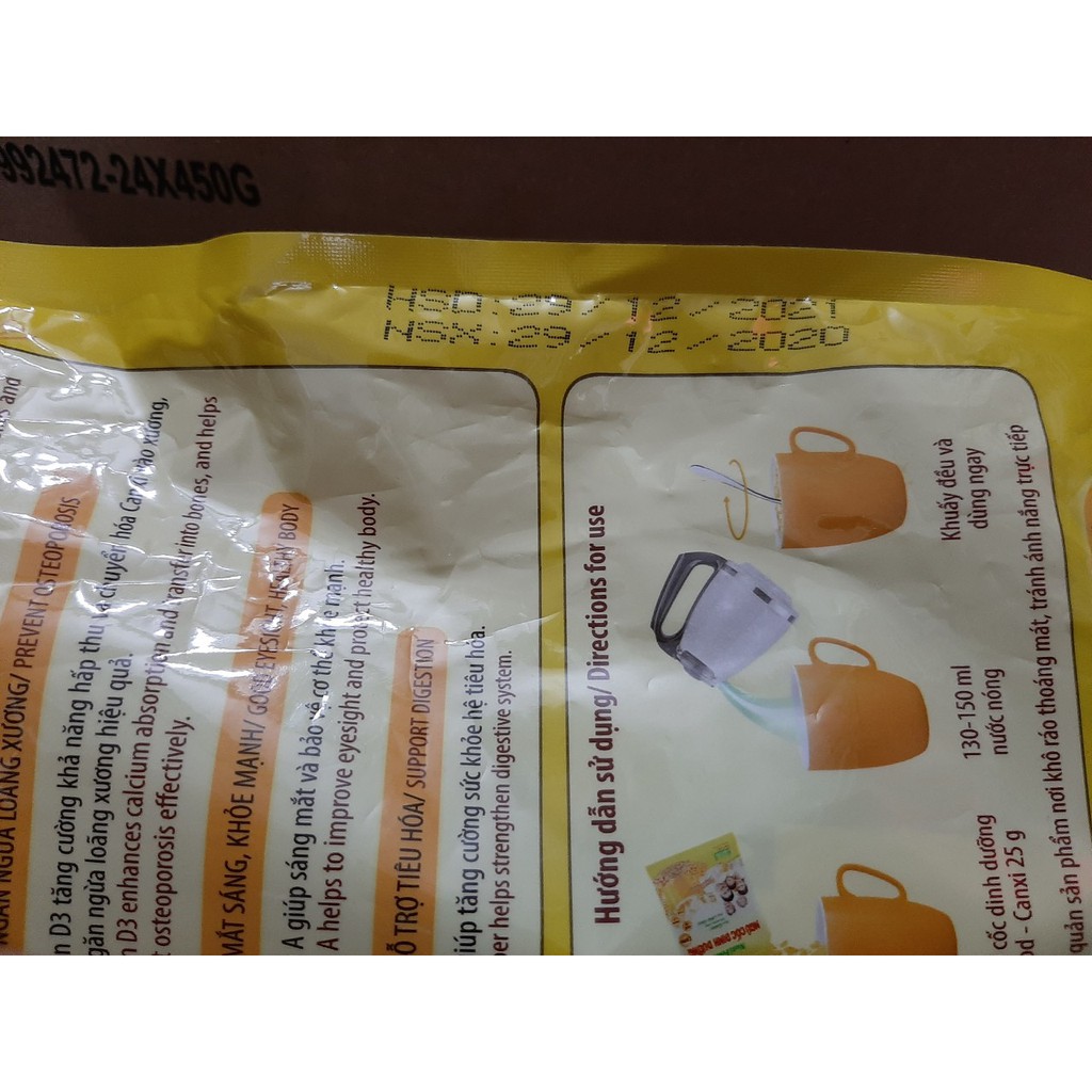 Bột ngũ cốc nguyên cám canxi Nutifood 500g | BigBuy360 - bigbuy360.vn