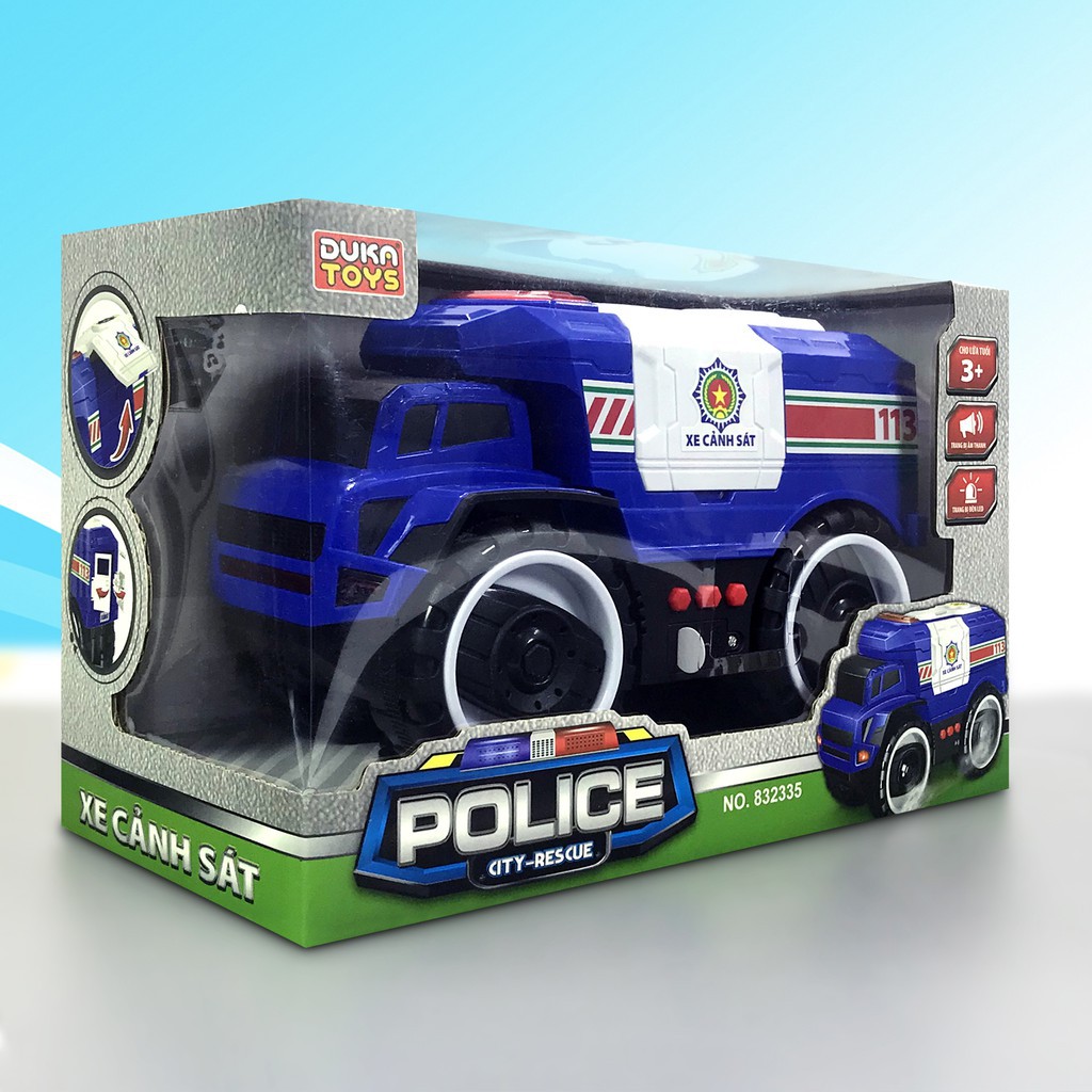 Đồ Chơi Duka: Xe Cảnh Sát Kết Hợp Ánh Sáng Và Âm Thanh (832335)