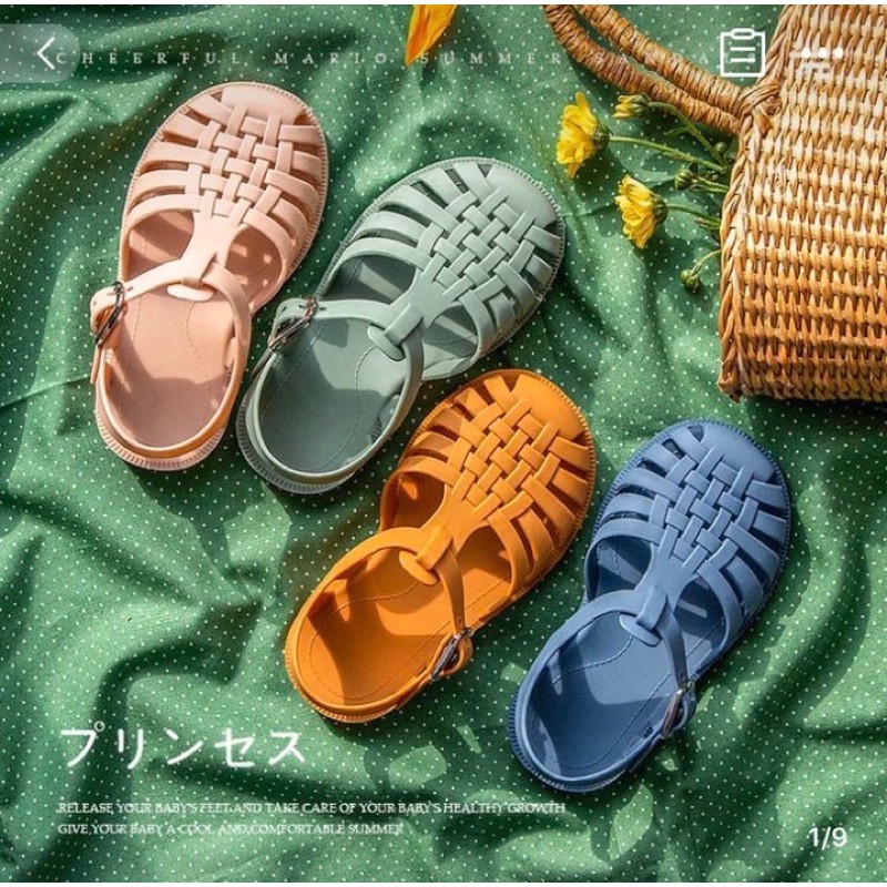 (SẴN) sandal trẻ em chính hãng Cheerful Mario đế mềm chống trượt