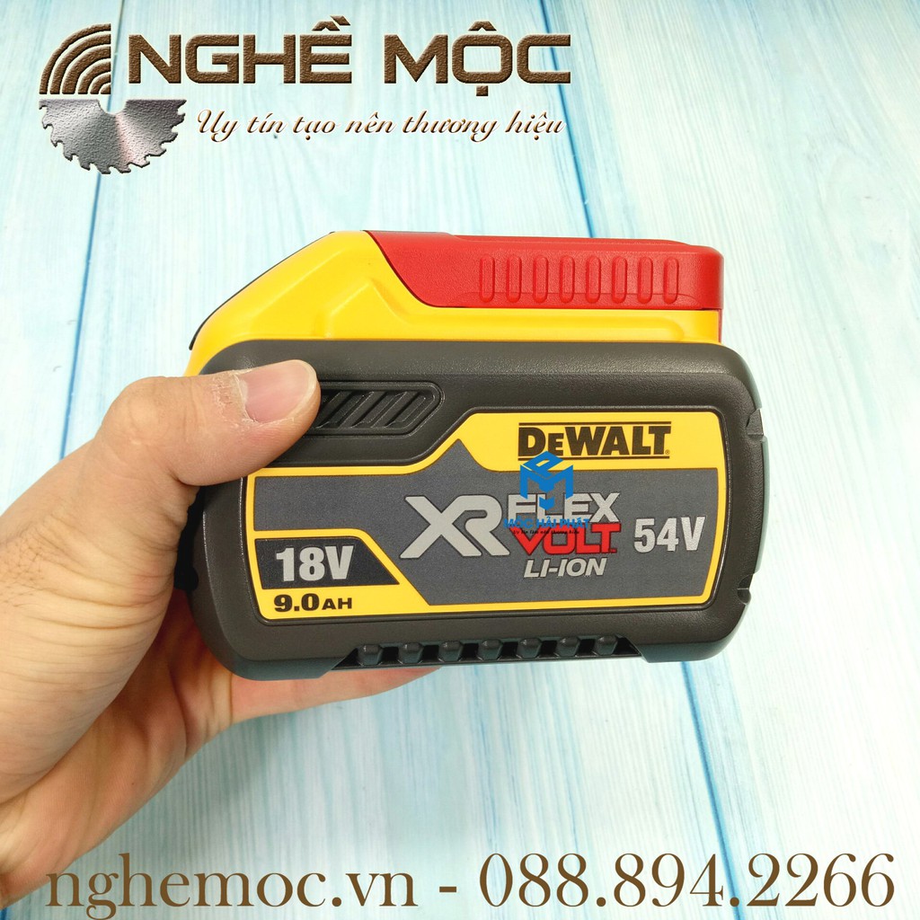 Pin Dewalt FLEXVol 9AH 18V Nghề Mộc