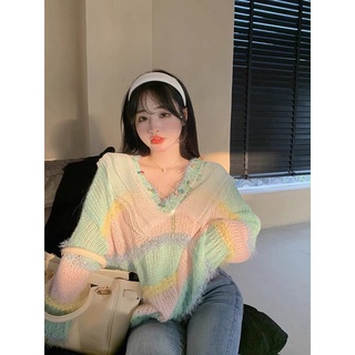 Áo len Ombre phong cách Hàn Quốc, áo len xinh