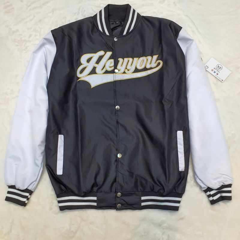 XPstore Áo Khoác dù bomber HEYYOU 22 chữ nổi Nam Nữ (Ảnh thật)