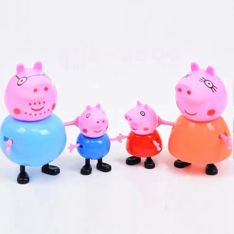 Đồ trang trí bánh sinh nhật  bộ gia đình heo pepa dễ thương